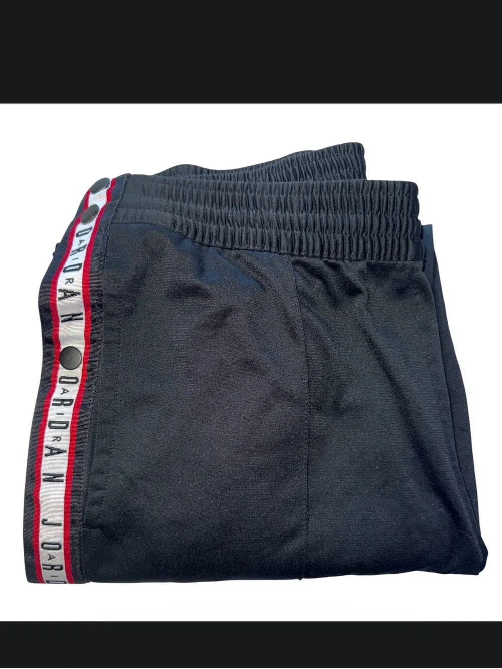 Nike Air Jordan Men’s M Tear Away Snap Basketball Track Pants Black AJ1106-010